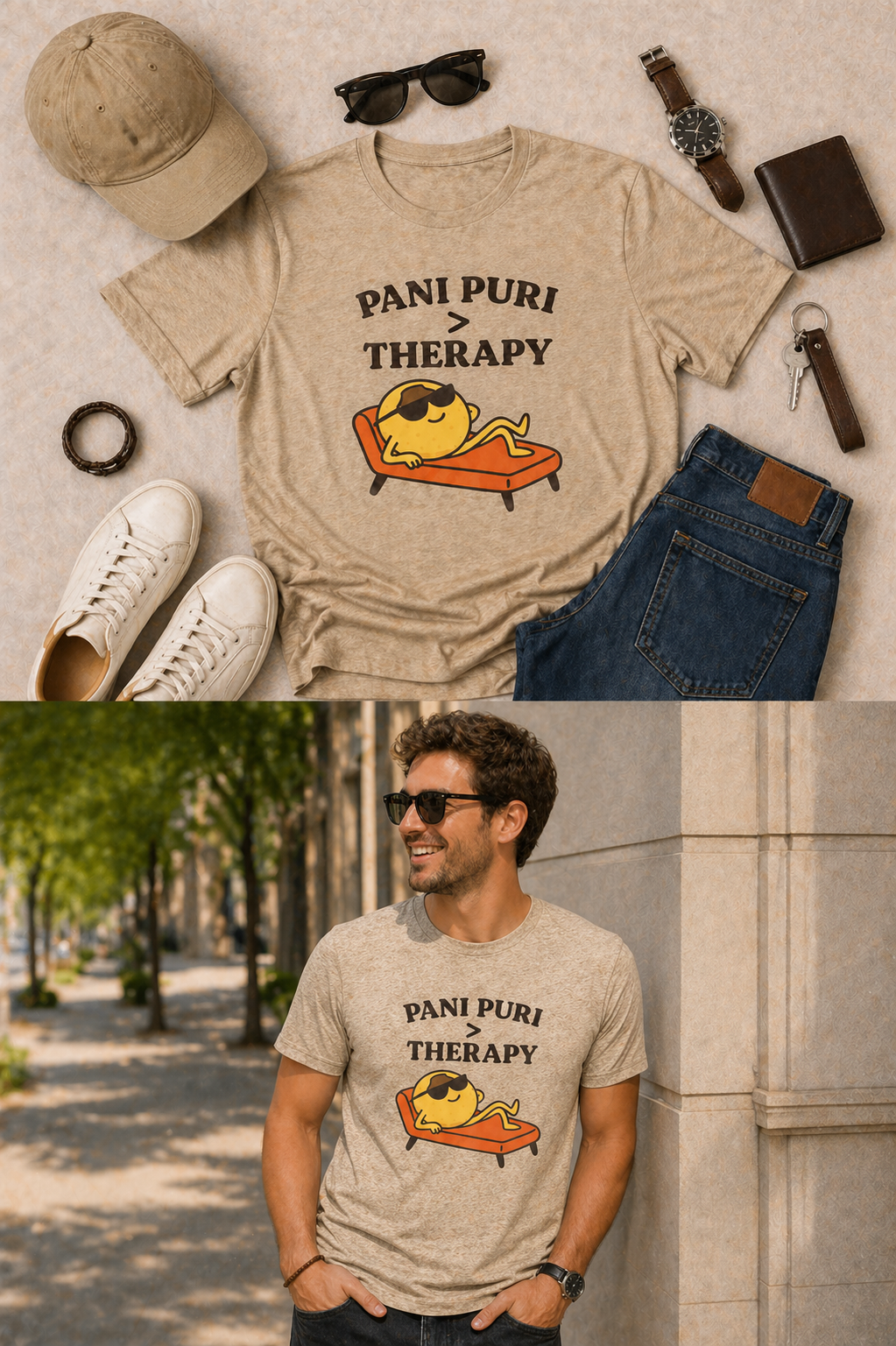 Pani Puri > Therapy Unisex Graphic Tee
