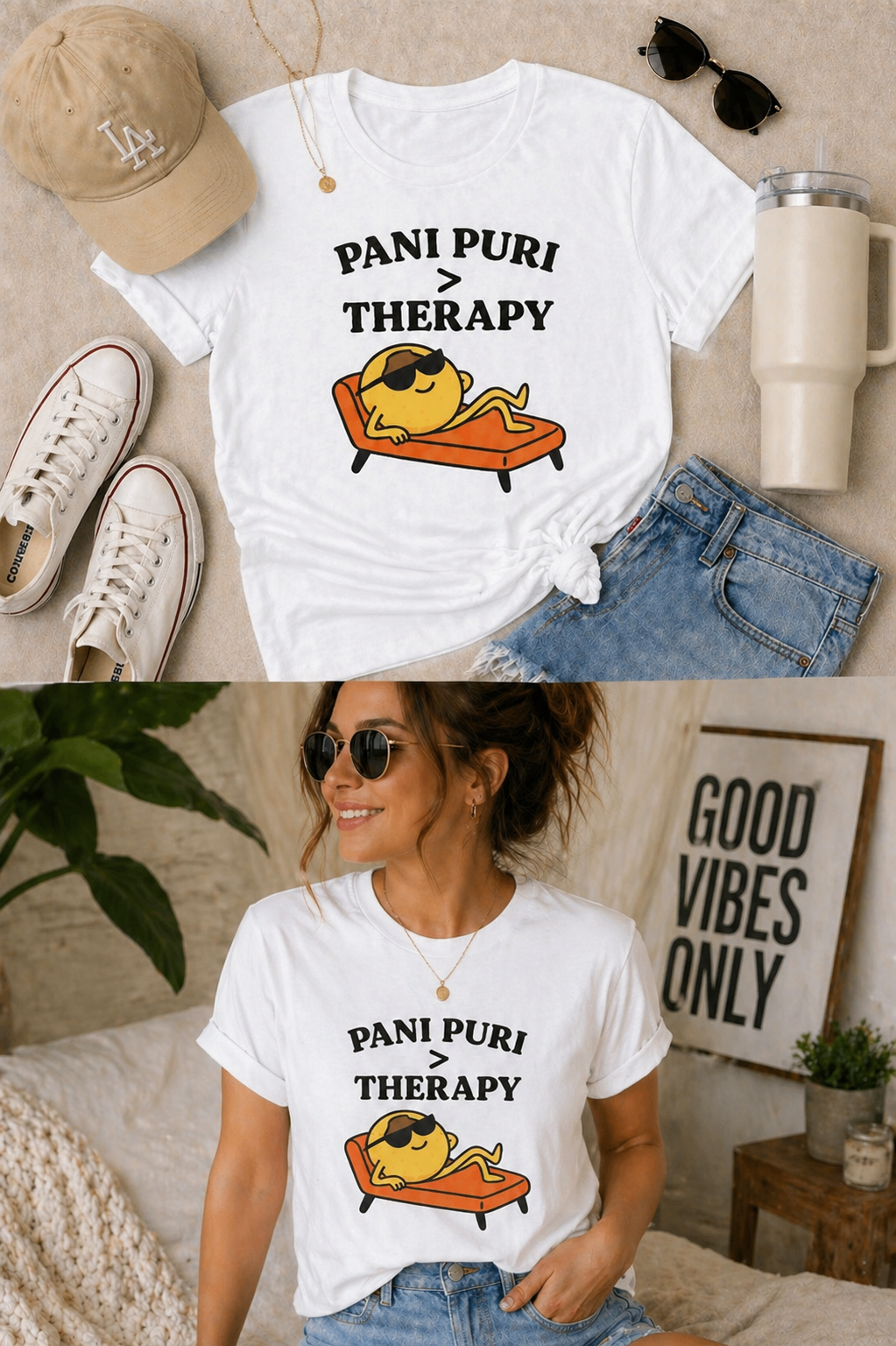 Pani Puri > Therapy Unisex Graphic Tee