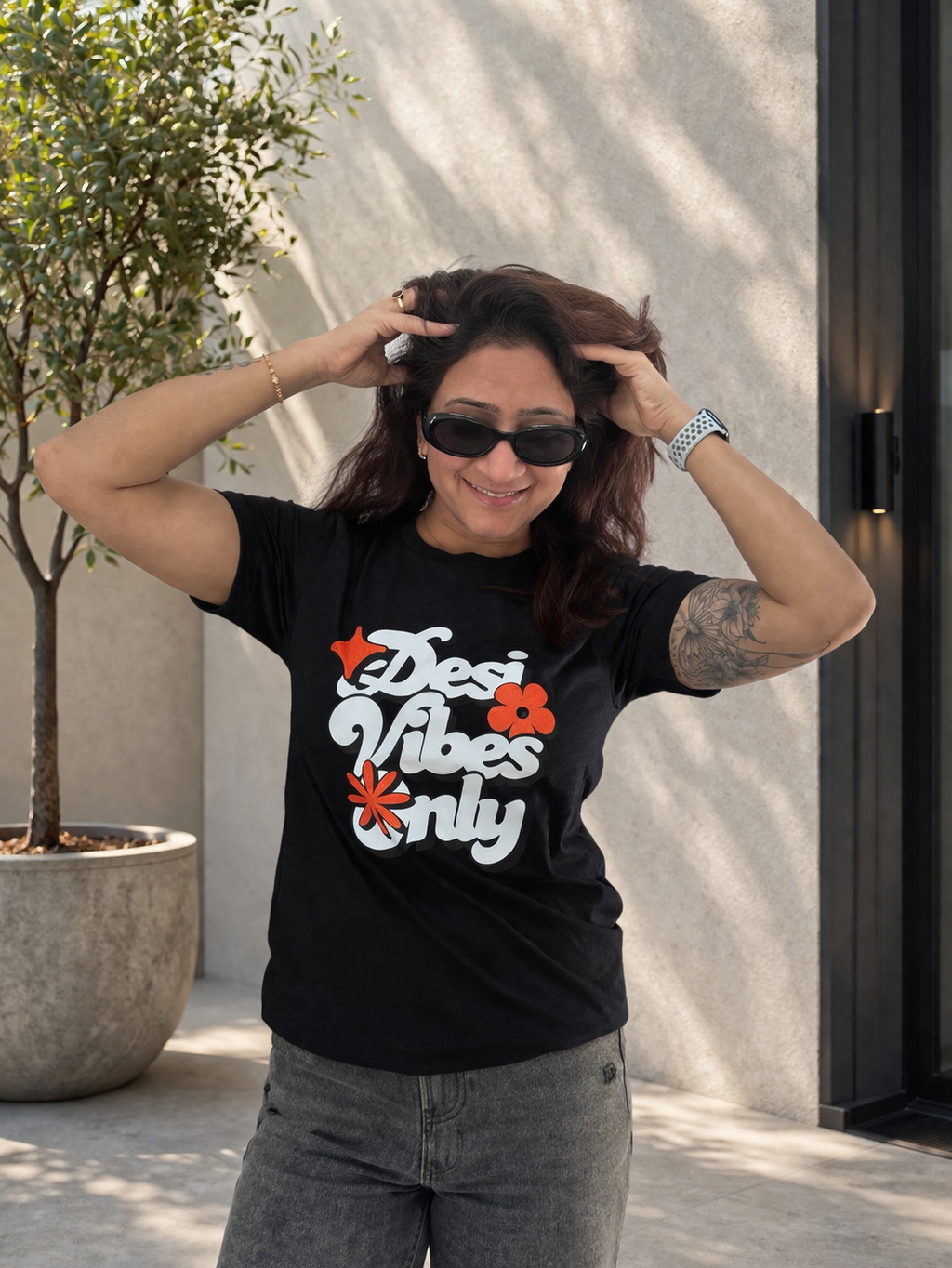Desi Vibes Only Unisex Graphic Tee