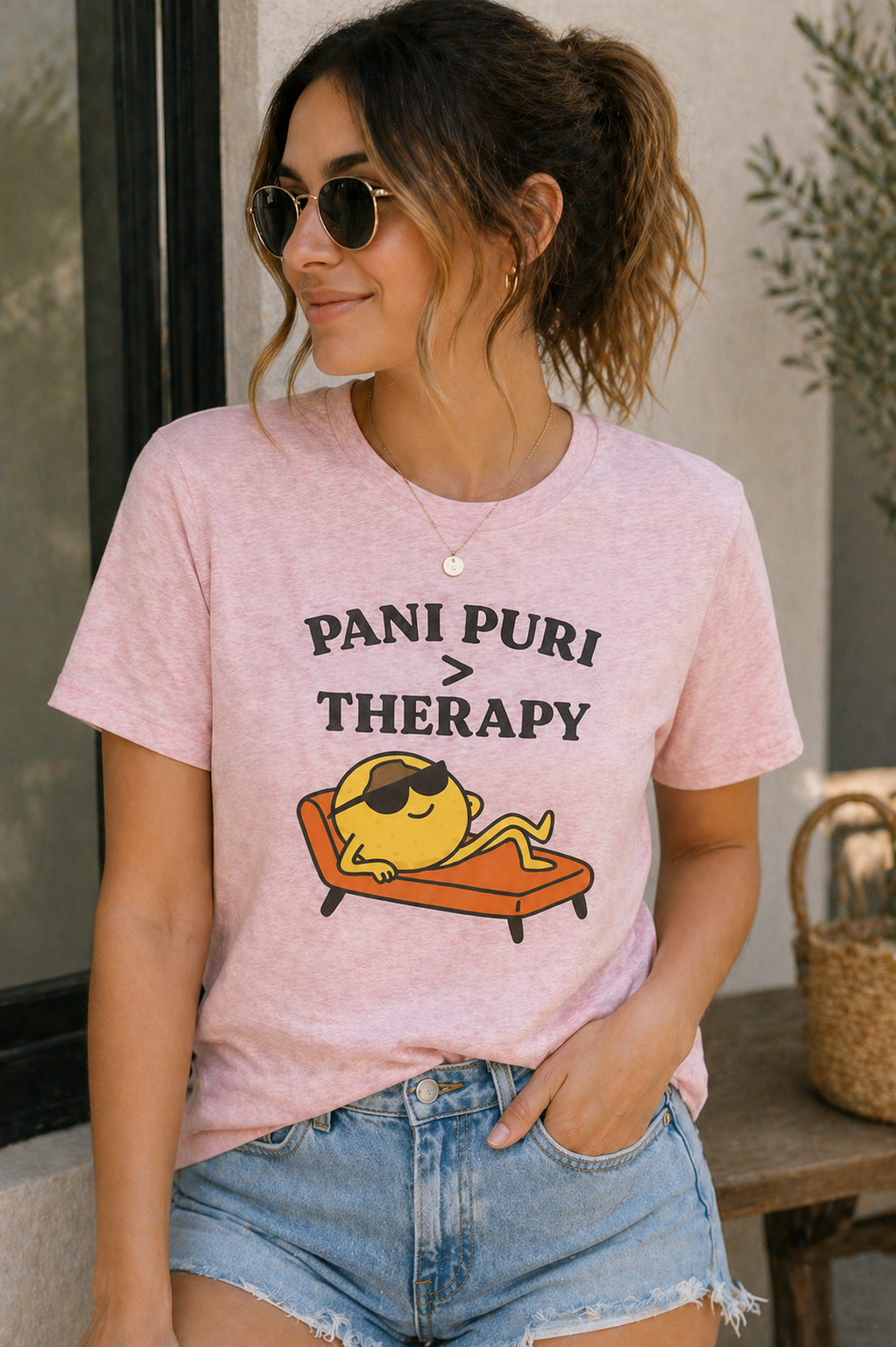 Pani Puri > Therapy Unisex Graphic Tee