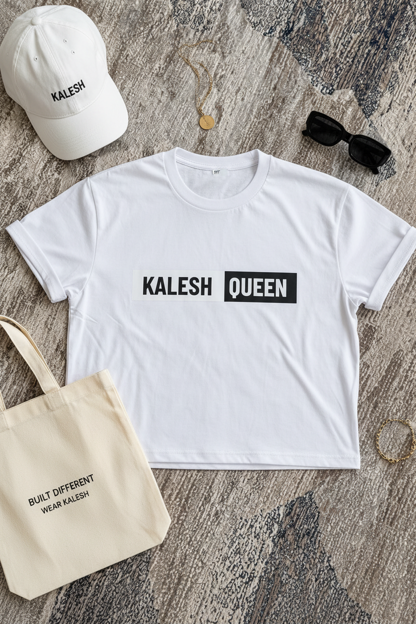 Kalesh Queen Women's Crop Tee