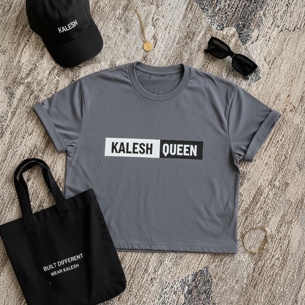 Kalesh Queen Women's Crop Tee