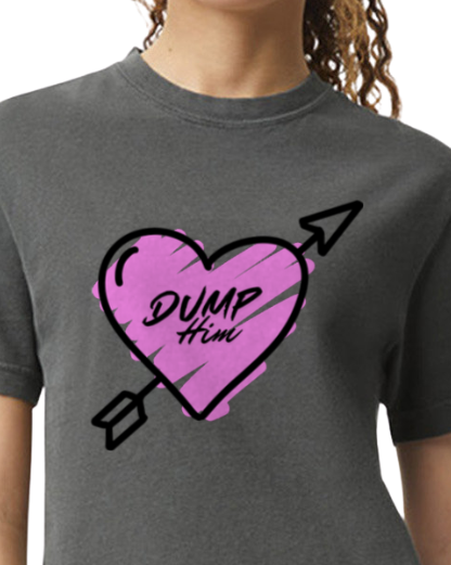 Dump Him - Heavyweight Boxy Tee