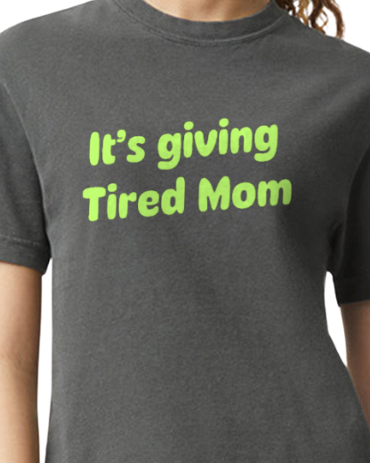 Tired Mom Life - Heavyweight Boxy Tee