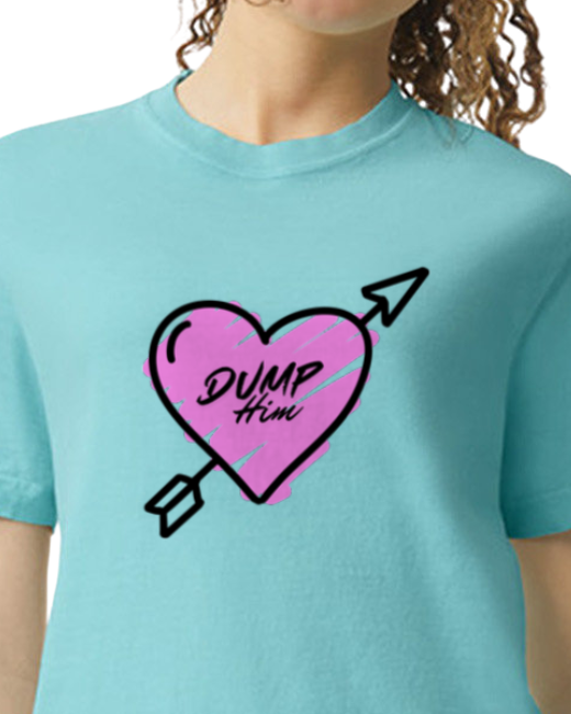 Dump Him - Heavyweight Boxy Tee