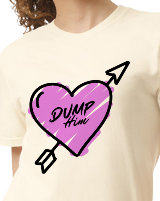 Dump Him - Heavyweight Boxy Tee