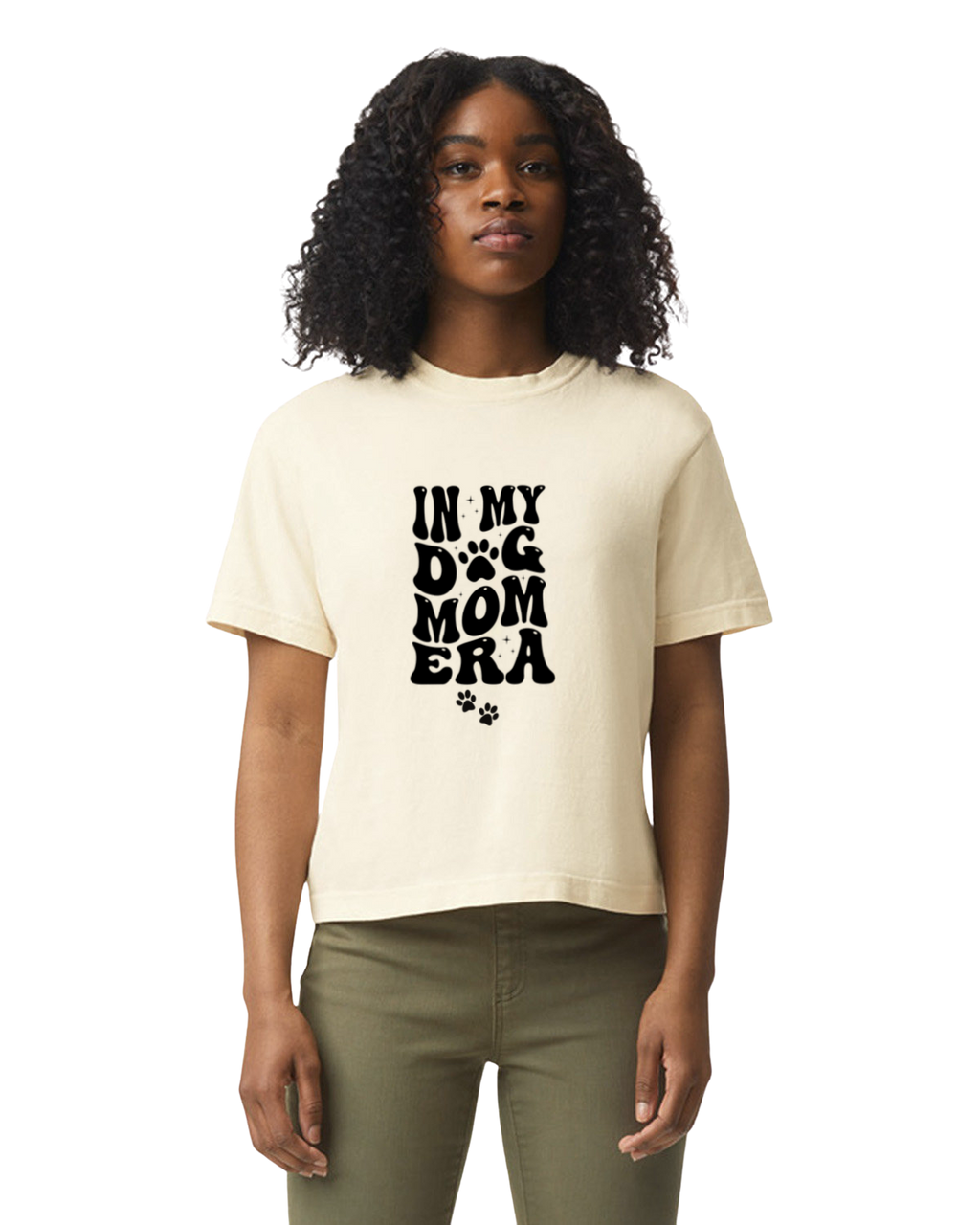 Dog Mom Era - Heavyweight graphic Boxy tee
