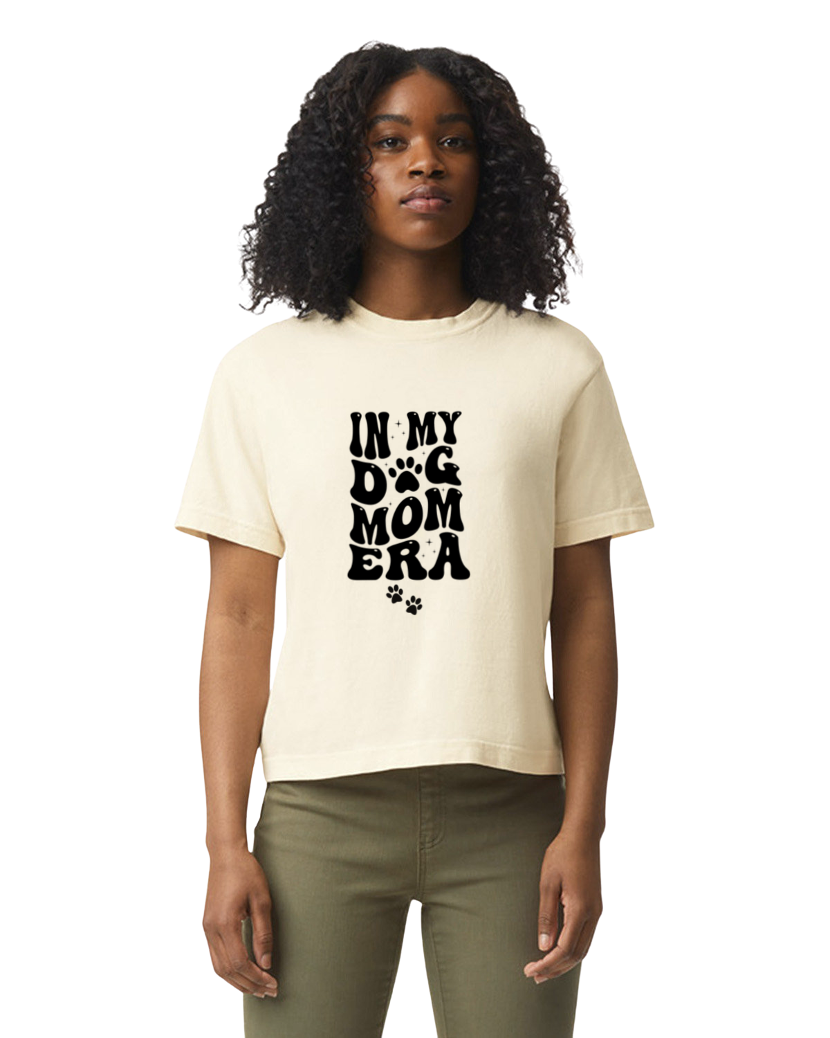 Dog Mom Era - Heavyweight graphic Boxy tee
