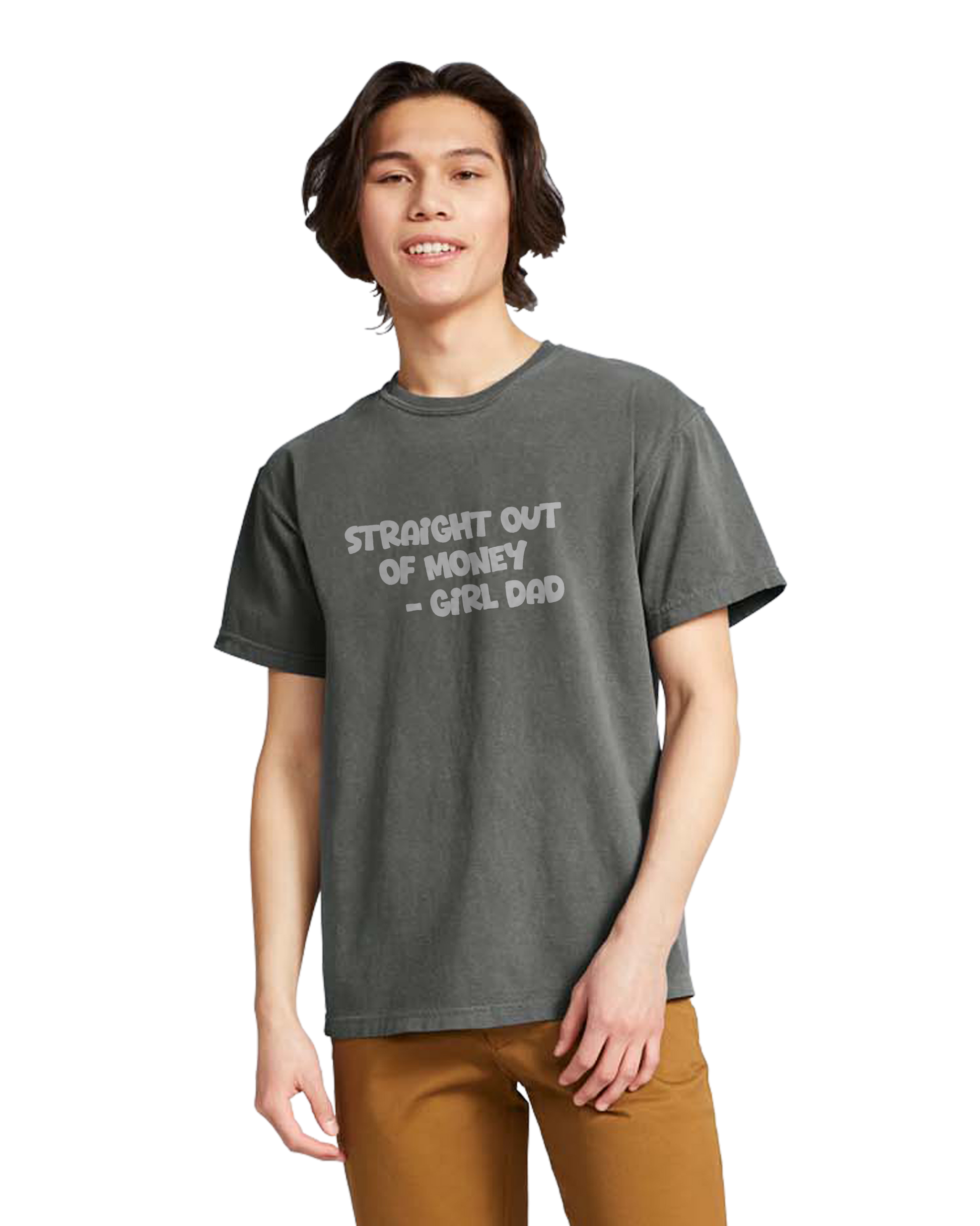 Girl Dad Means a walking ATM - Unisex heavyweight T-shirt 100% Cotton