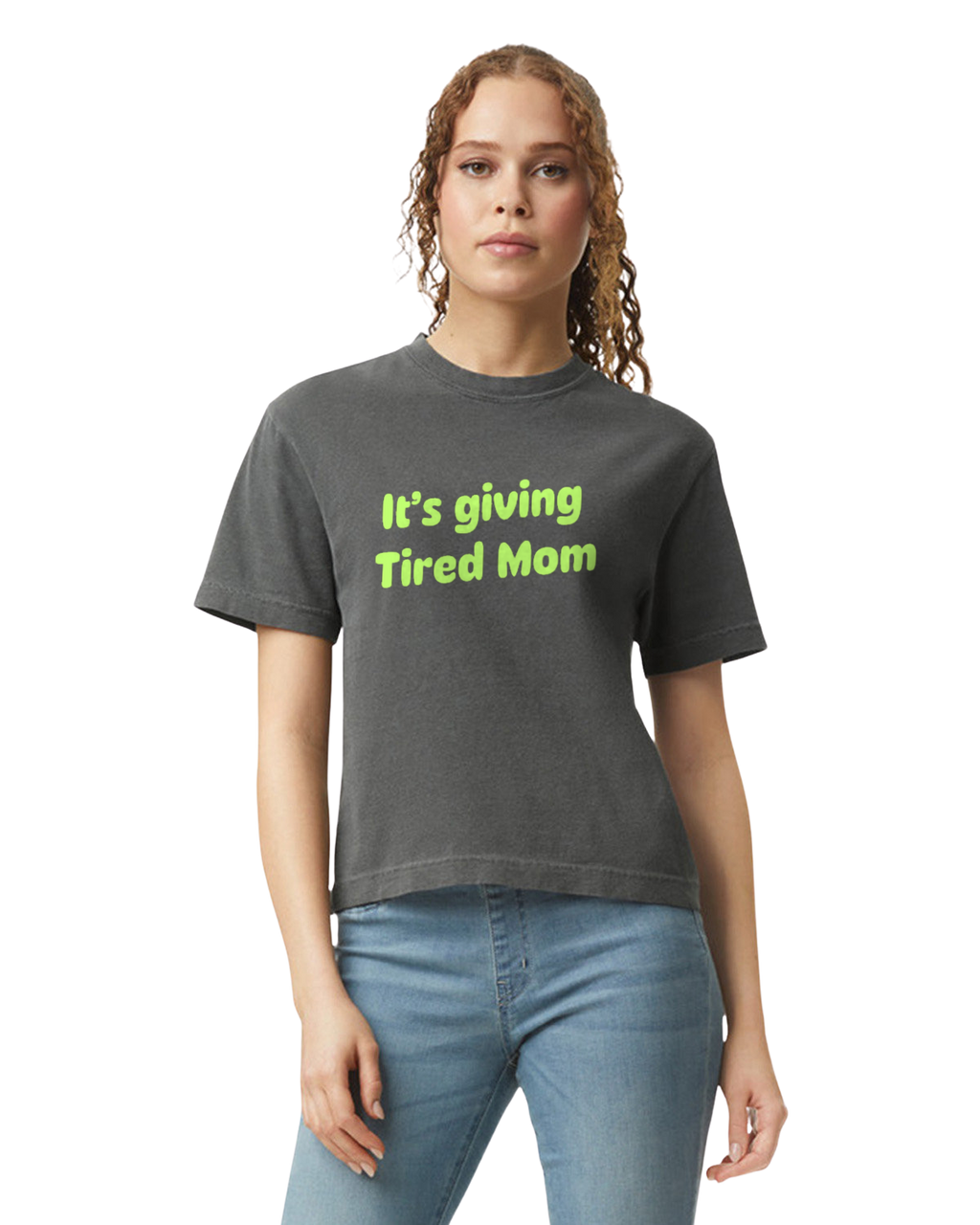 Tired Mom Life - Heavyweight Boxy Tee