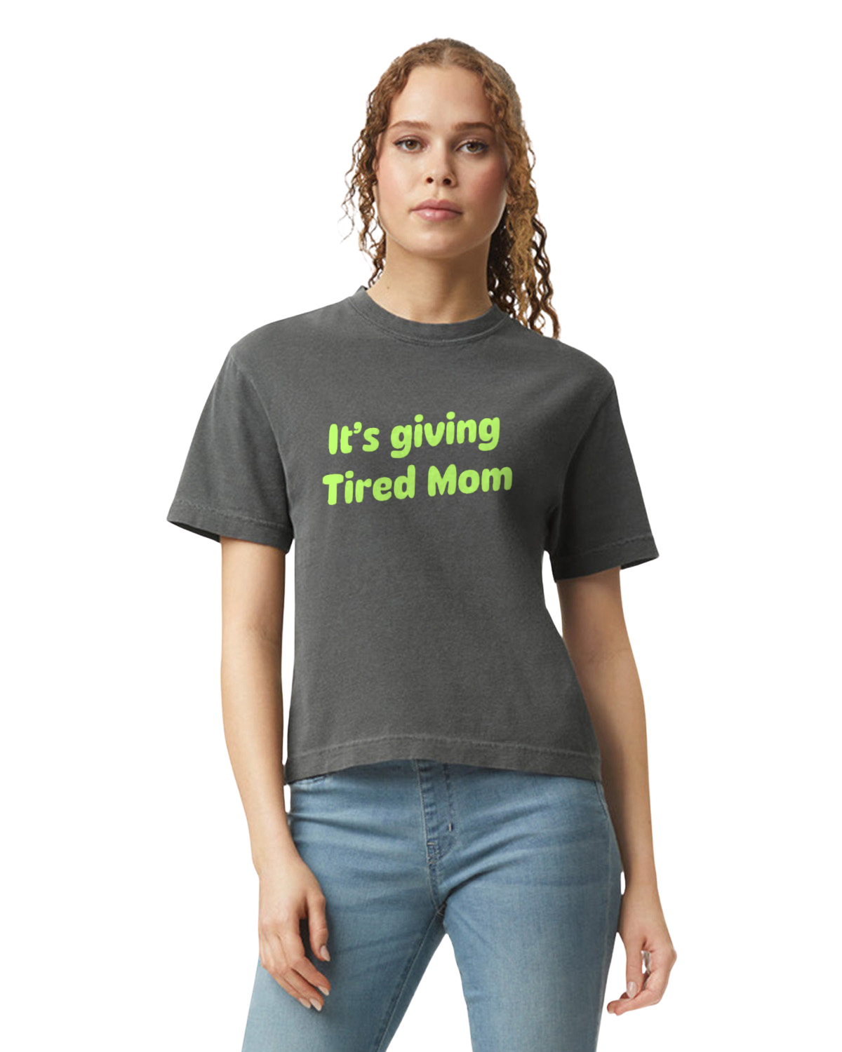 Tired Mom Life - Heavyweight Boxy Tee