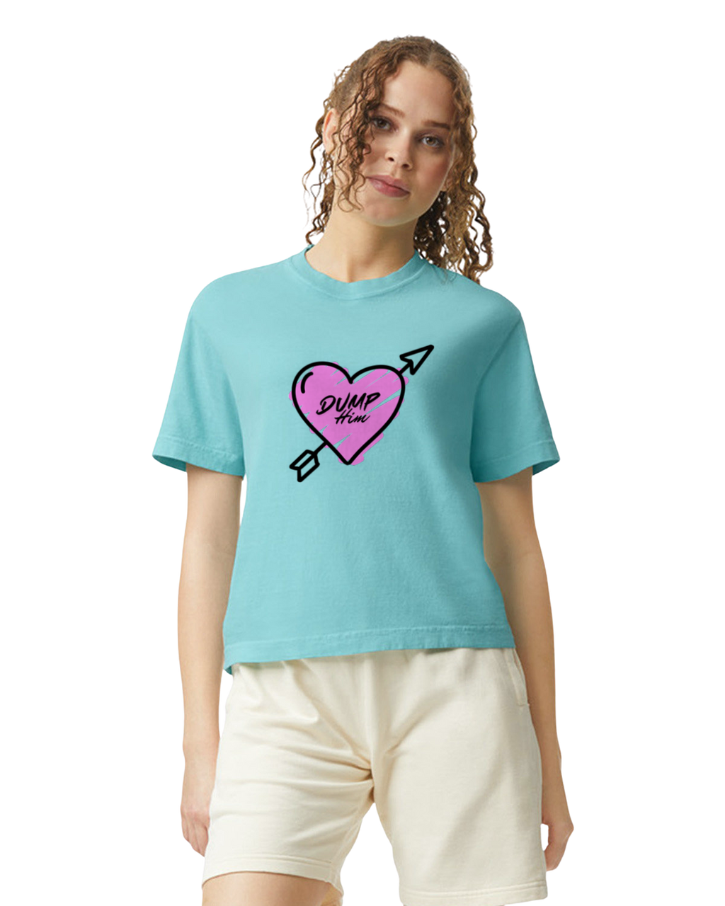 Dump Him - Heavyweight Boxy Tee