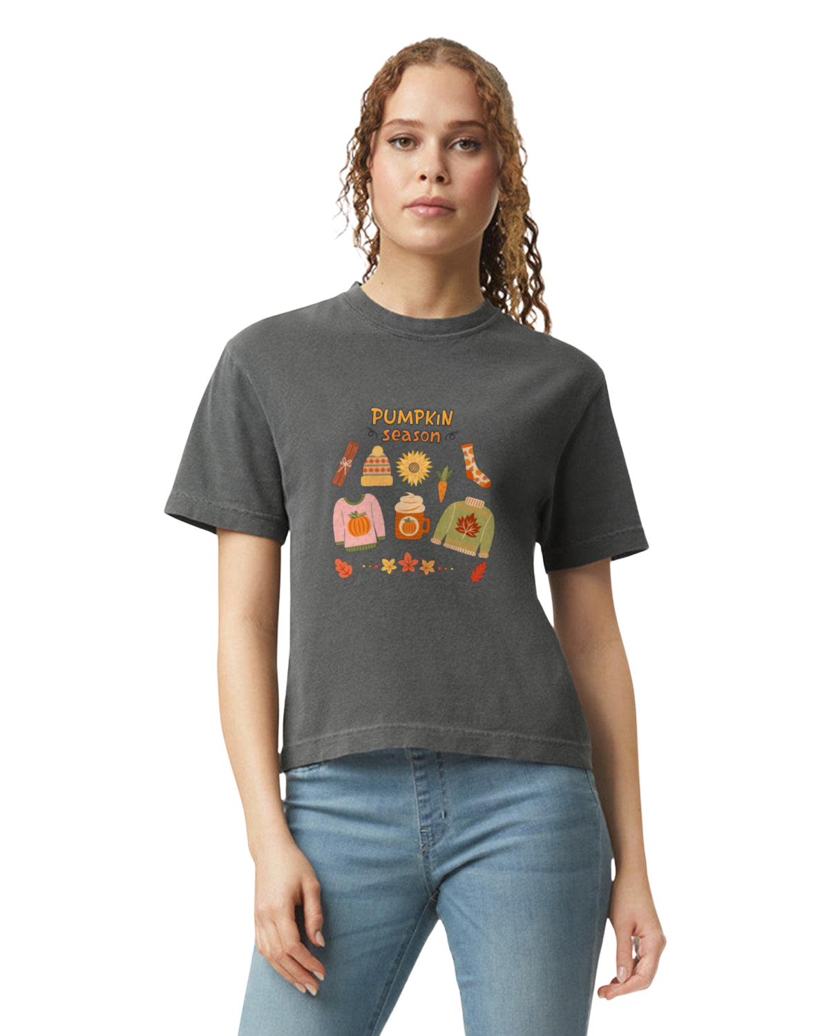 Pumpkin Season - Heavyweight women's Boxy Tee