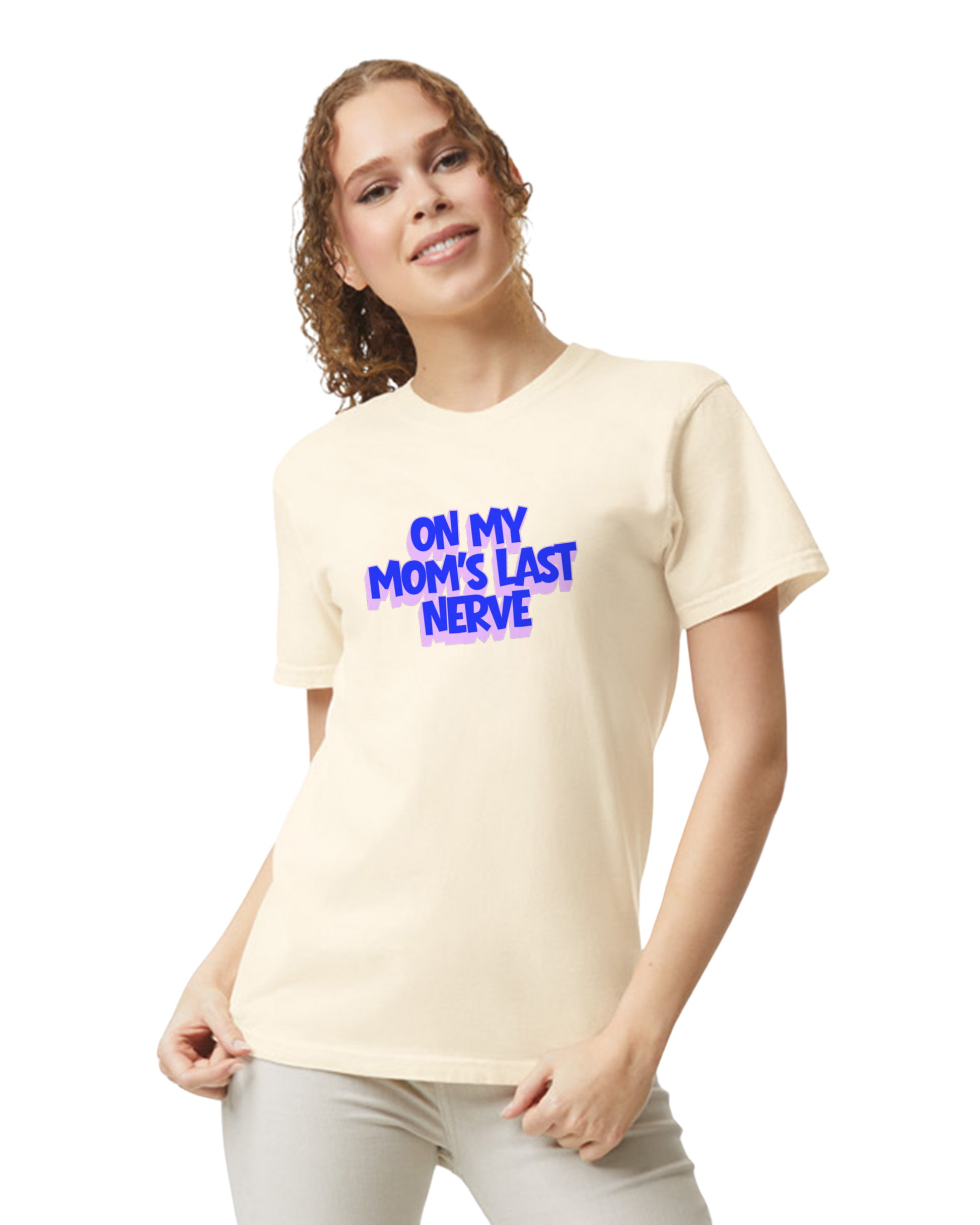 On mom's Last Nerve - Unisex heavyweight graphic Tee
